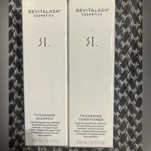 Revitalash thinking shampoo and conditioner and volume enhancing foam